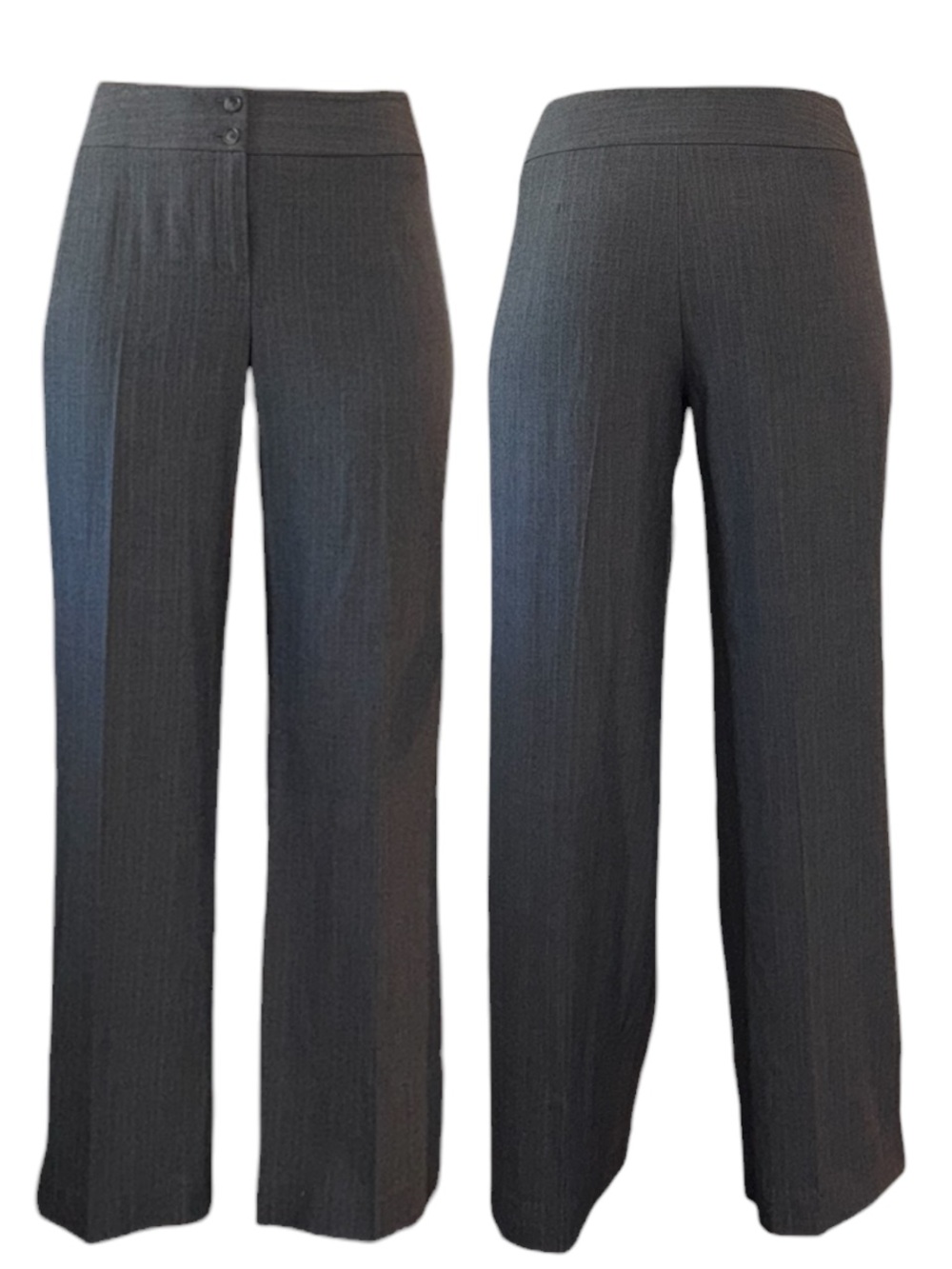 Jones New York Gray Herringbone Pants
